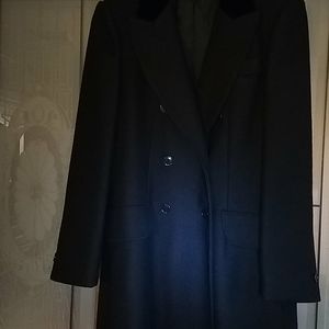 Full length wool winter coat.